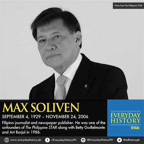 Max Soliven, 77 – The Manila Times.